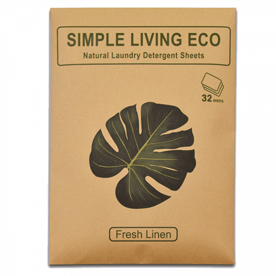 Simple Living Eco Natural Laundry Detergent Sheets - Fresh Linen