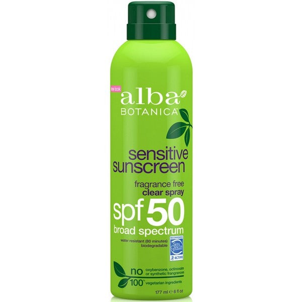Sensitive Sunscreen Fragrance Free Clear Spray spf50