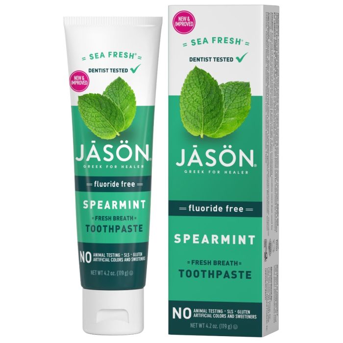 Sea Fresh Spearmint Fluoride Free Toothpaste