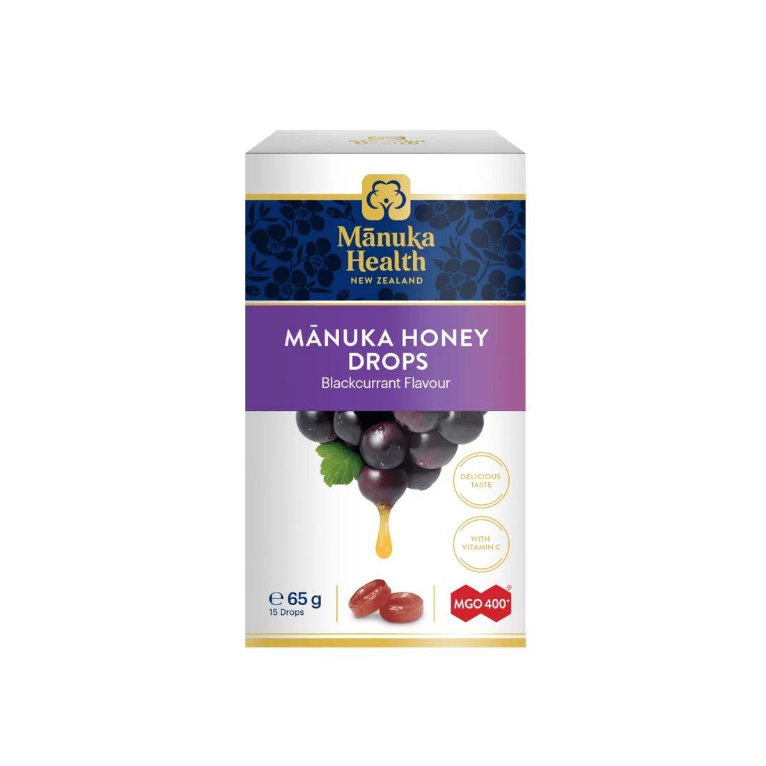 Manuka Honey & Blackcurrant Drops