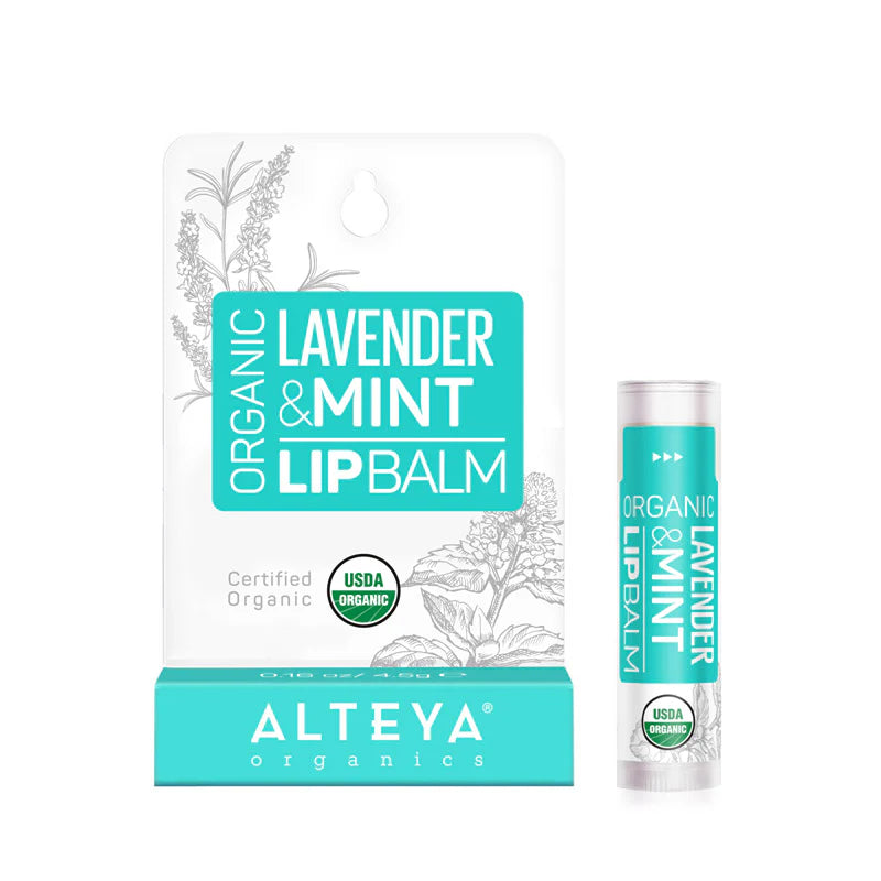 Organic Lip Balm Lavender & Mint