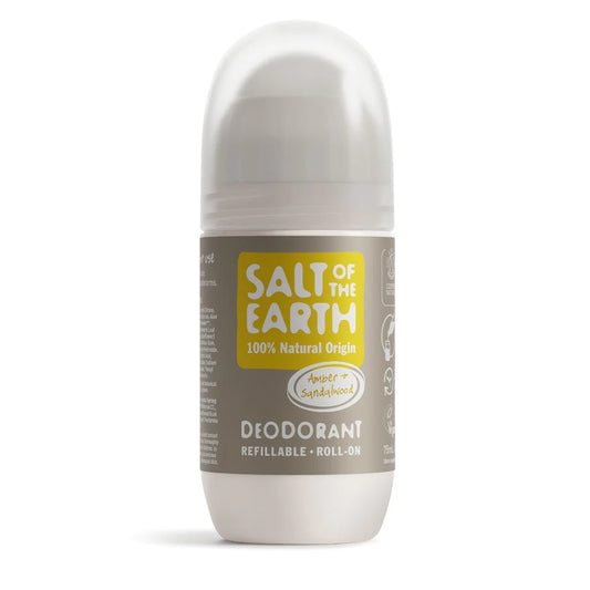 Amber & Sandalwood Refillable Roll-On Deodorant