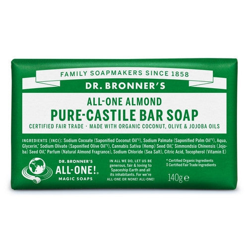 Dr Bronner's All One Almond Pure Castile Bar Soap