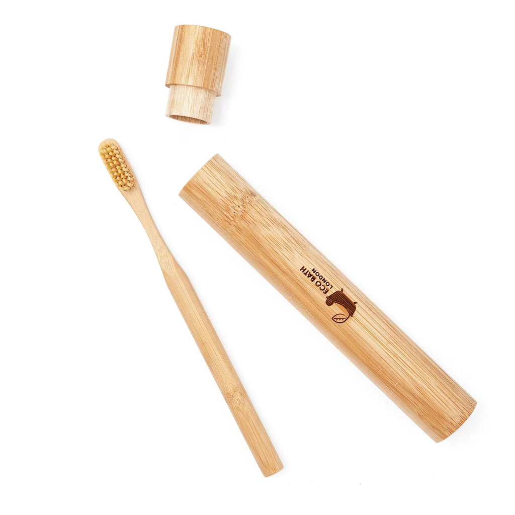 Bamboo Tooth Brush in a Bamboo Tube