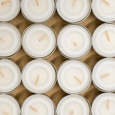 24 Natural Plant Wax Tea Lights