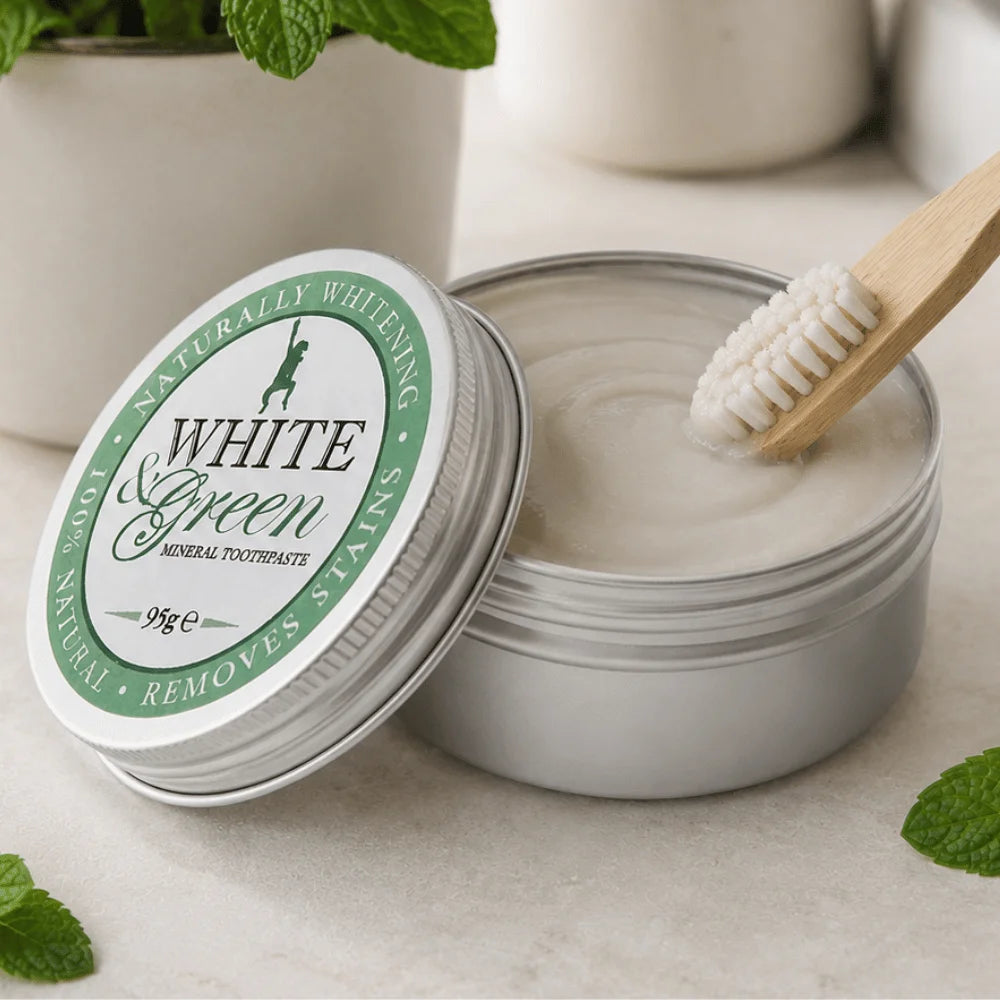 White & Green Mineral Toothpaste