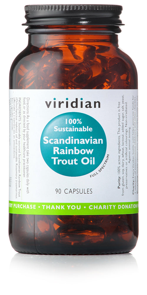 100% Sustainable Scandinavian Rainbow Trout Oil Capsules