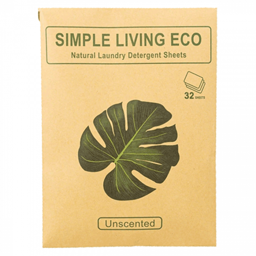 Simple Living Eco Laundry Detergent Sheets - Unscented