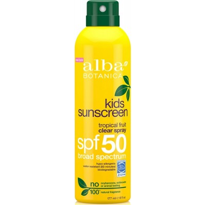 Kids Sunscreen Tropical Fruit Clear Spray spf 50