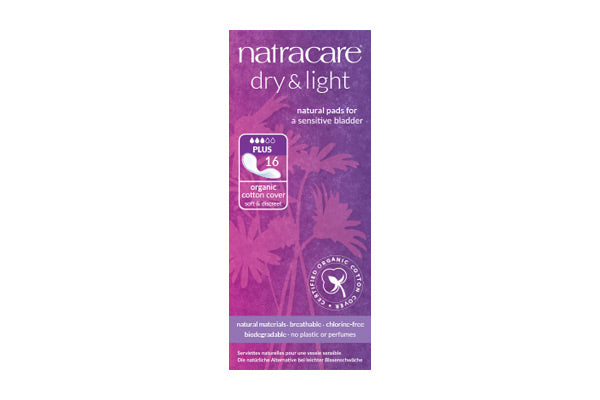Dry & Light Natural Pads for a Sensitive Bladder