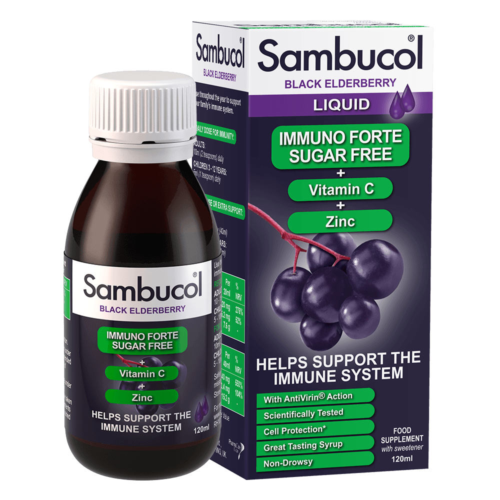 Sambucol Immuno Forte Sugar Free + Vitamin C + Zinc