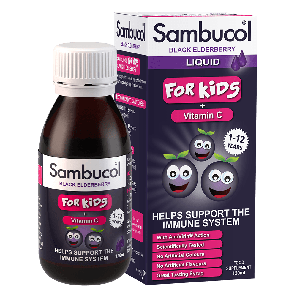 Sambucol Liquid For Kids + Vitamin C