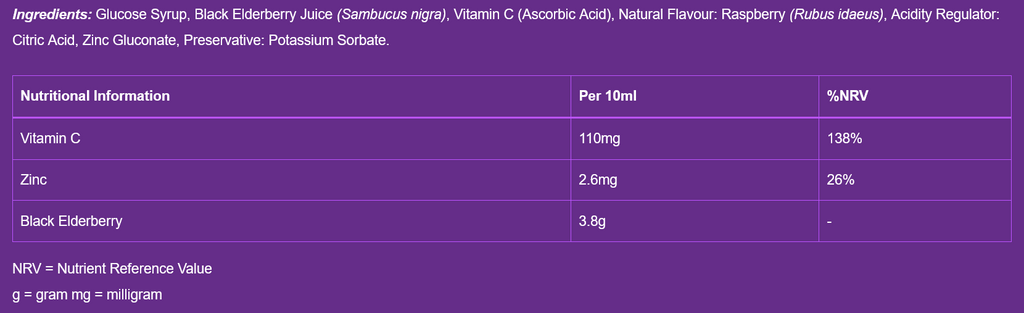 Sambucol Immuno Forte + Vitamin C + Zinc