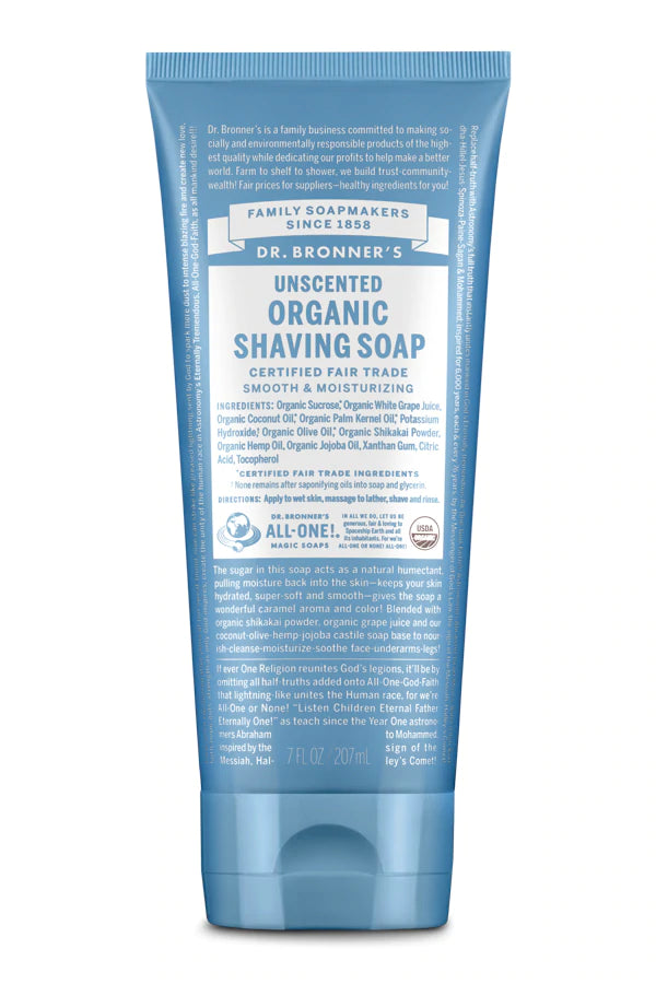 Organic Shaving Soap Unscented