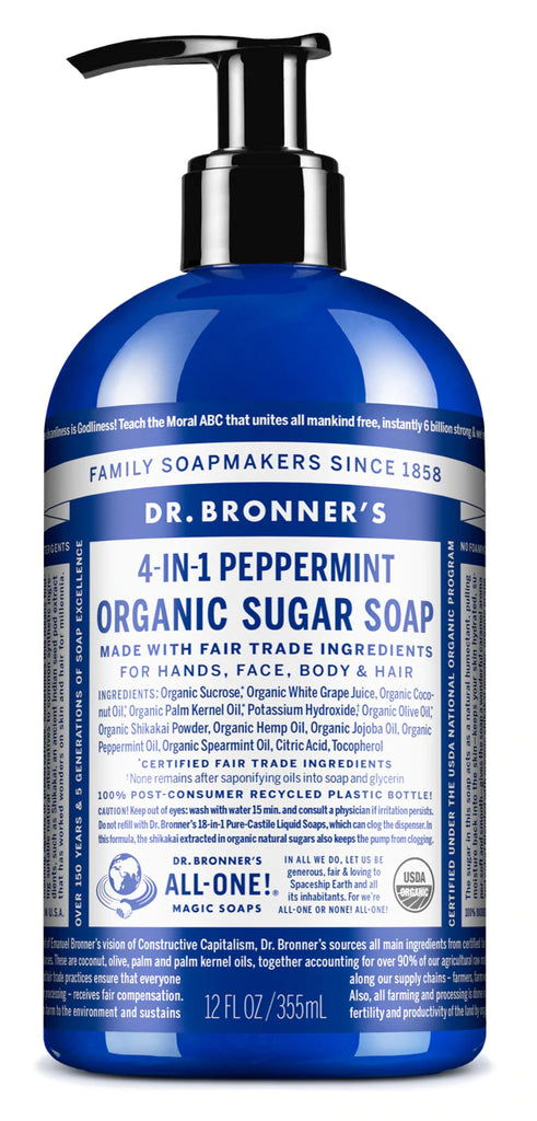 Organic Sugar Soap Peppermint