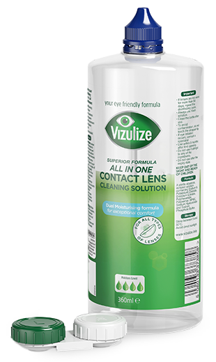 All in One Contact Lens Cleaning Solution