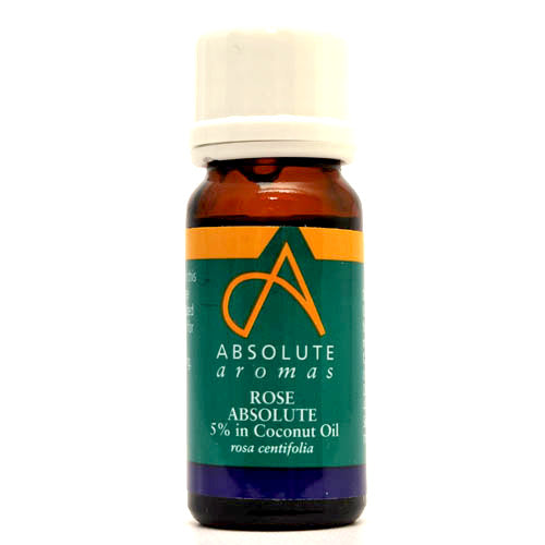 Absolute Aromas Rose Absolute Essential Oil, 5% dilution in light coconut 10ml