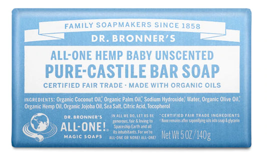 Dr Bronner's All One Baby Mild Pure Castile Bar Soap
