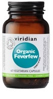 Viridian Organic Feverfew 350mg Veg Caps